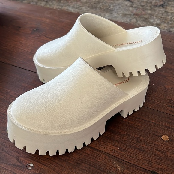 Jeffrey Campbell Bae Platform Mules in Cream Size US6 or EUR37 - Picture 4 of 6